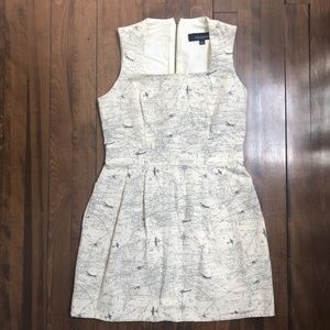 Map Print Summer Dress